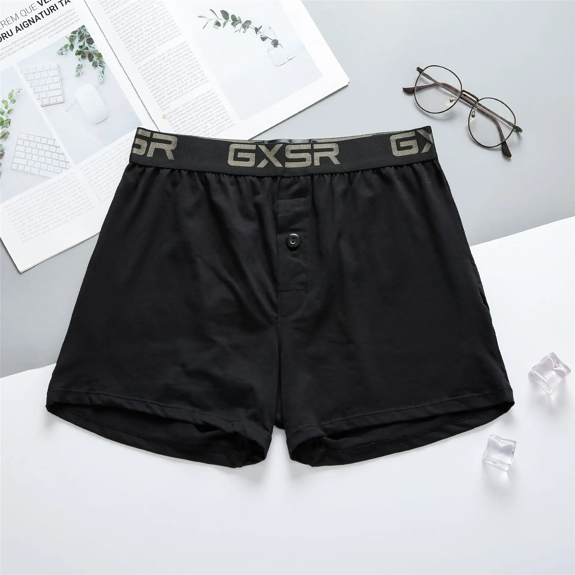 New GXSR men home pants low waist cotton sweat-absorbent breathable comfort youth tide boyshort.