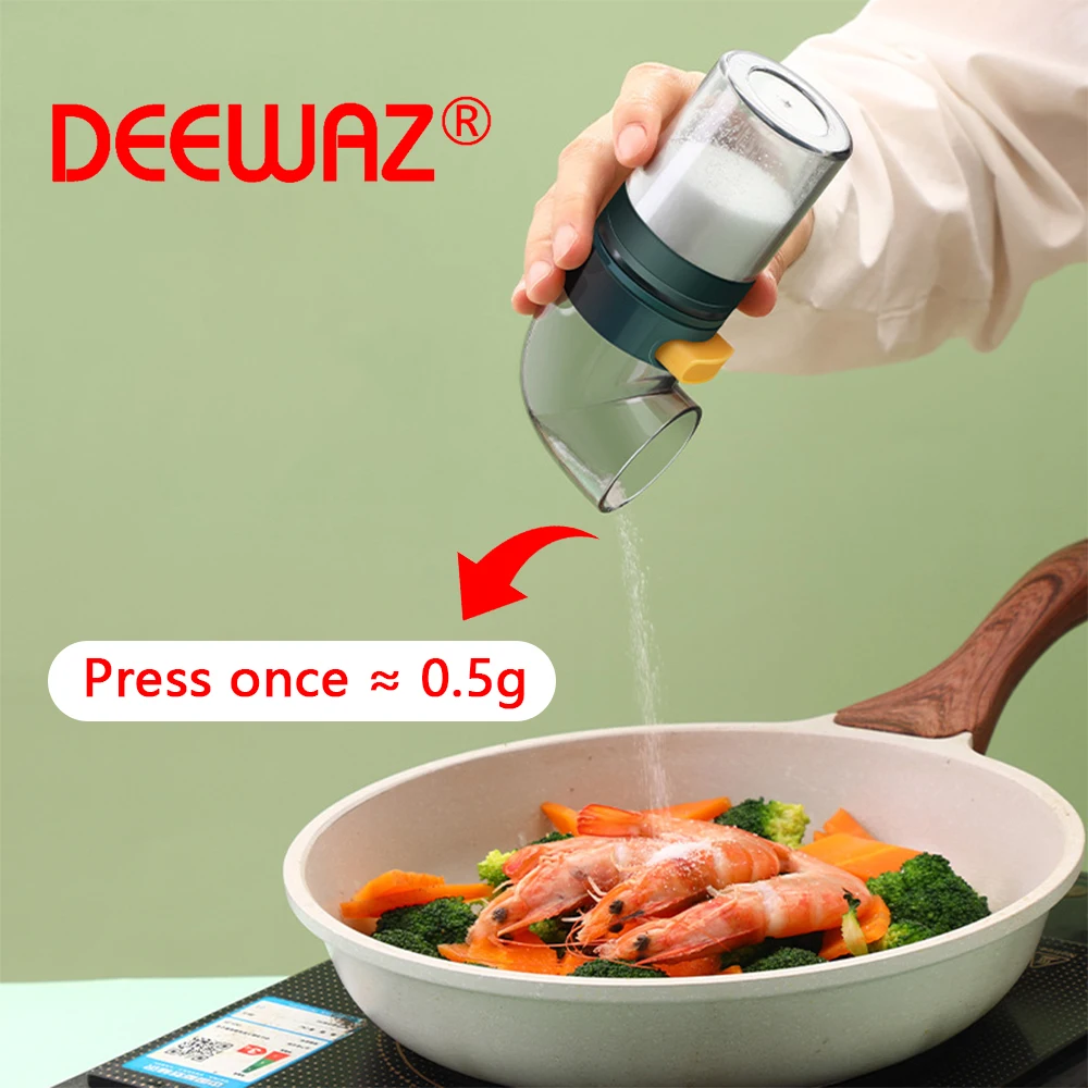 

DEEWAZ 10ml Quantitative Seasoning Bottle 0.5g Press-Type Condiments Bottle Pepper And Salt Shaker Seasoning Kitchen Accessories