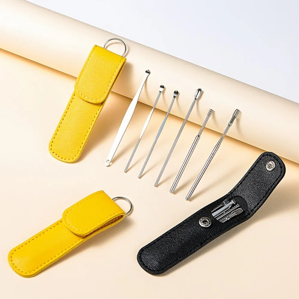 12pcs Set, Household Portable Ear Scooper, Spiral Spring Ear Cleaning Tool, Set of Ear Pick And Ear Scoop for Ear Care