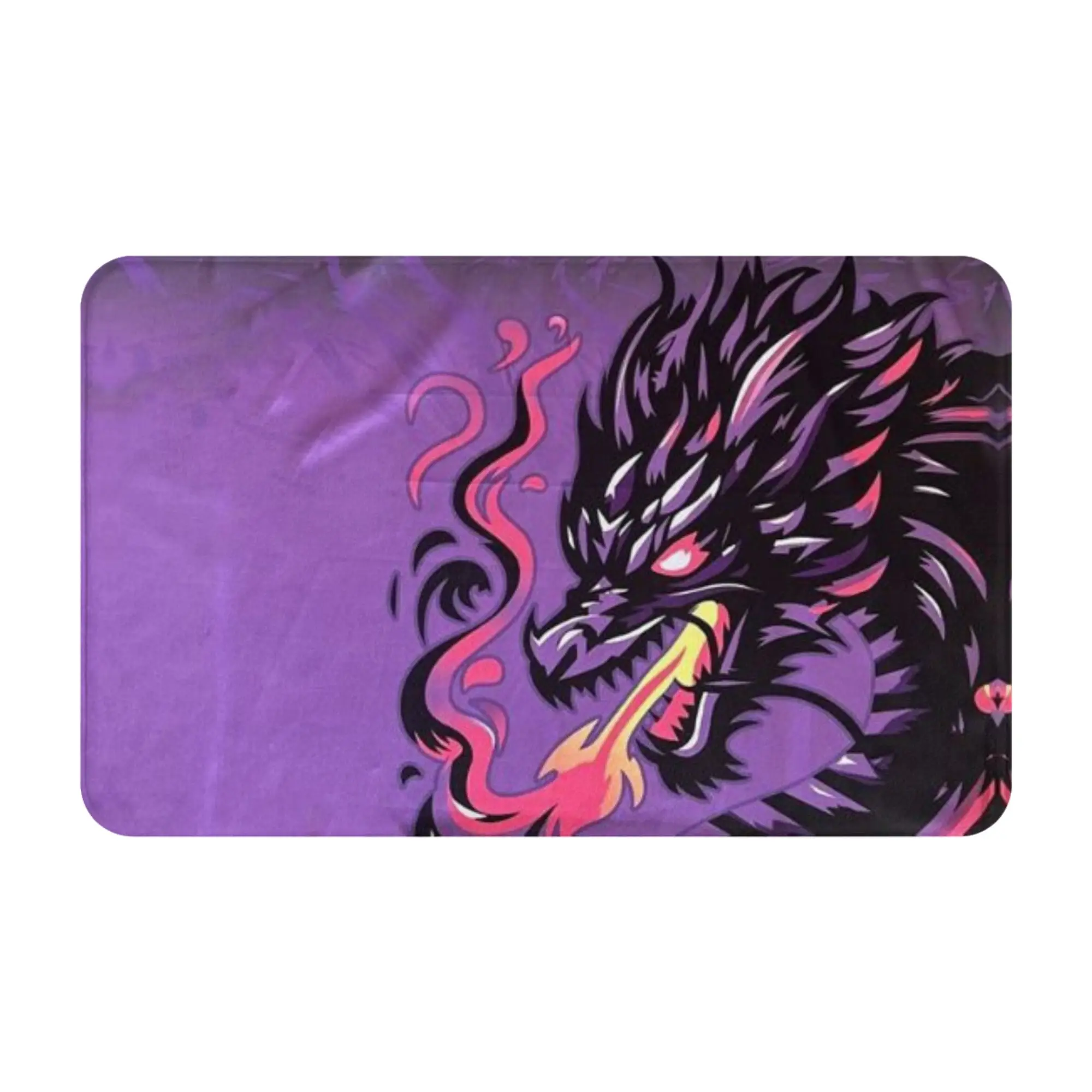 Purple Black Dragon Fantasy Art Anti-Slip Doormat Kitchen Mat  Floor Indoor Home Decorative