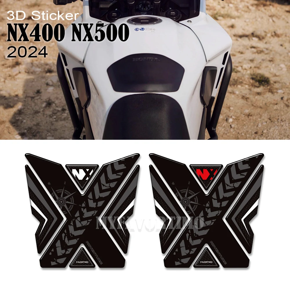 

NX400 NX500 Motorcycle Fuel Oil Tank Pad Side Knee Protector Stickers Decals Kit For Honda NX 400 NX 500 2024