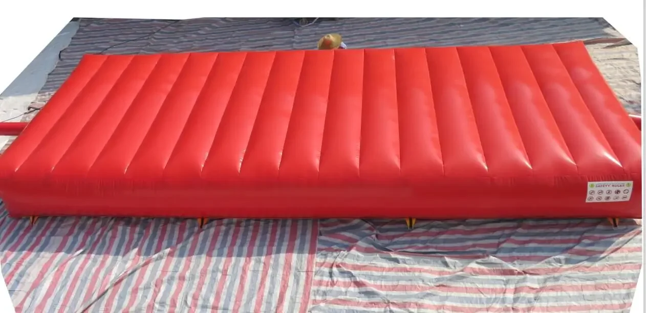 ถุงลมกู้ภัยแบบเป่าลม ถุงลมกู้ภัยจากอัคคีภัย หมอนลมนิรภัย หมอนลมกระโดด พร้อมเครื่องเป่าลม