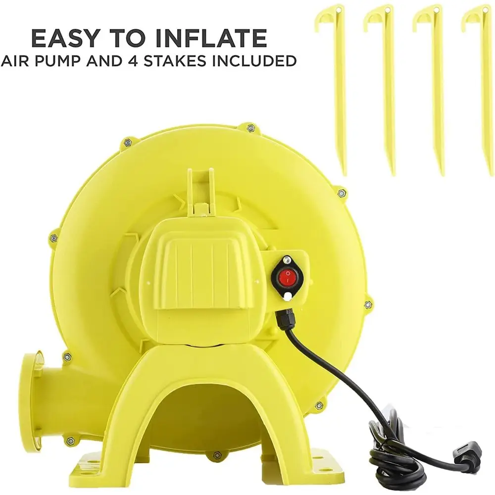 Parco di scivoli d'acqua Iatable, scivoli d'acqua Iatable Bounce House per bambini - Parete da arrampicata, 2 diapositive, area paraspruzzi e trampolino – Facile