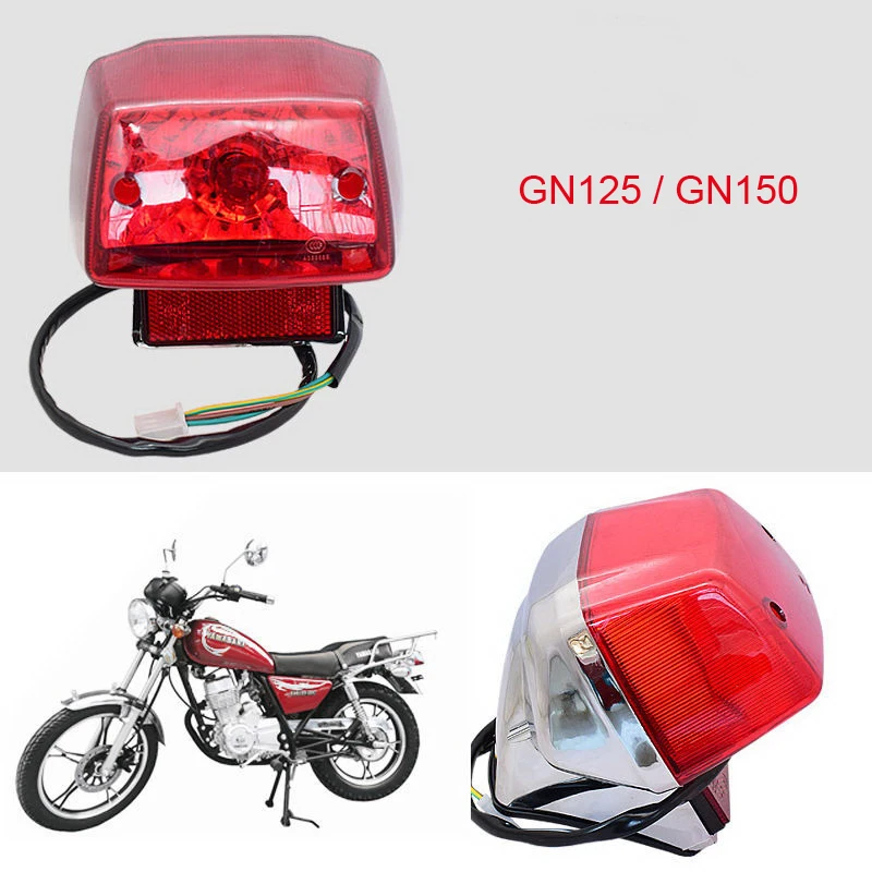 

Motorcycle Tail Lamp for Haojue Suzuki Qingqi Haojin Lifan Dayun GN125 NEW GN150 LF150 HJ150 EN150 HJ125-8 Rear Brake Stop Light