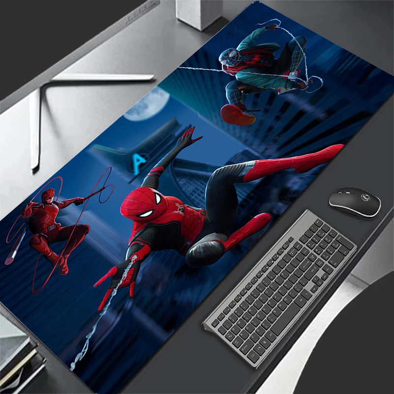 Large Mouse Pads Spider Man Multi-size Gaming Mouse Pad Deskpad With Stitched Edges And Non-Slip Rubber Base 900x400 Mouse Pad