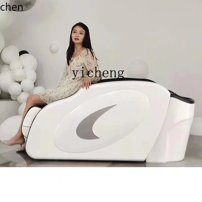 YFY  Full Smart 4D Electric Massage Shampoo Bed Head Hair Salon Water Heater Flushing Bed