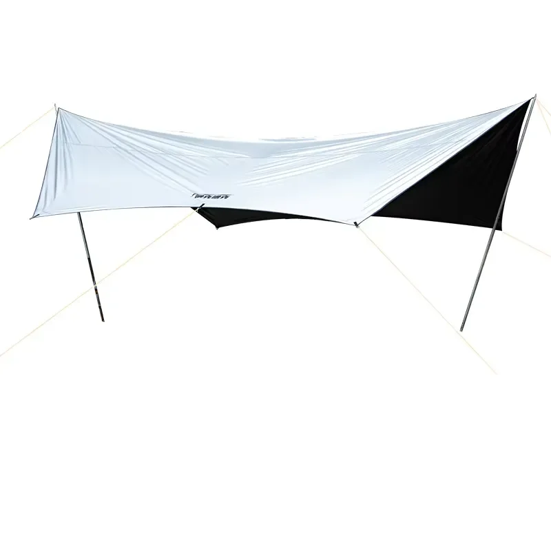Multifunctional Outdoor Waterproof Oxford Fabric Camping Shelter Tarp Tent Flame Retardant Sun Shade Rain Beach Travel Pole