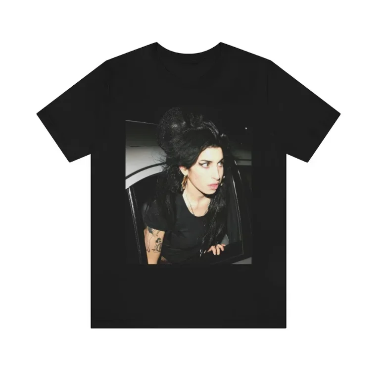 Amy Winehouse Aesthetic Premium T Shirt,, Father Day. Graphic - HOT,Mom Gift