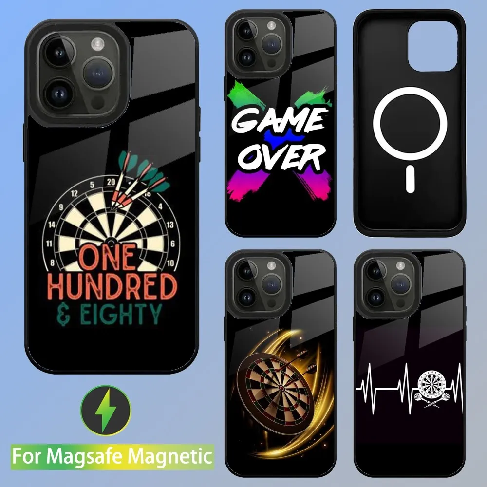 

Darts Target Sport Phone Case For iPhone 15,14,13,12,11,Plus,Pro,Max Mini Magsafe Magnetic Wireless Charging