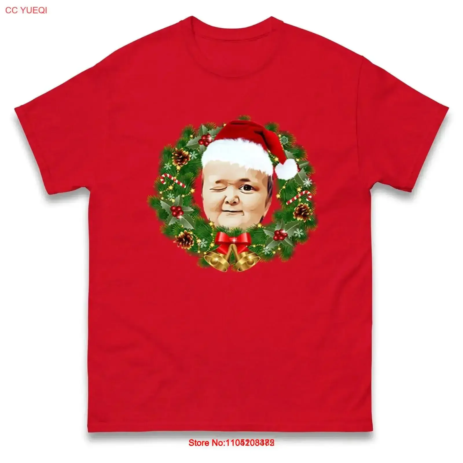 

Hasbullah Eye Wink Funny Christmas T Shirt Offensive Ugly Xmas vintage Washed Slightly designer clothes Comfortable Soft homme