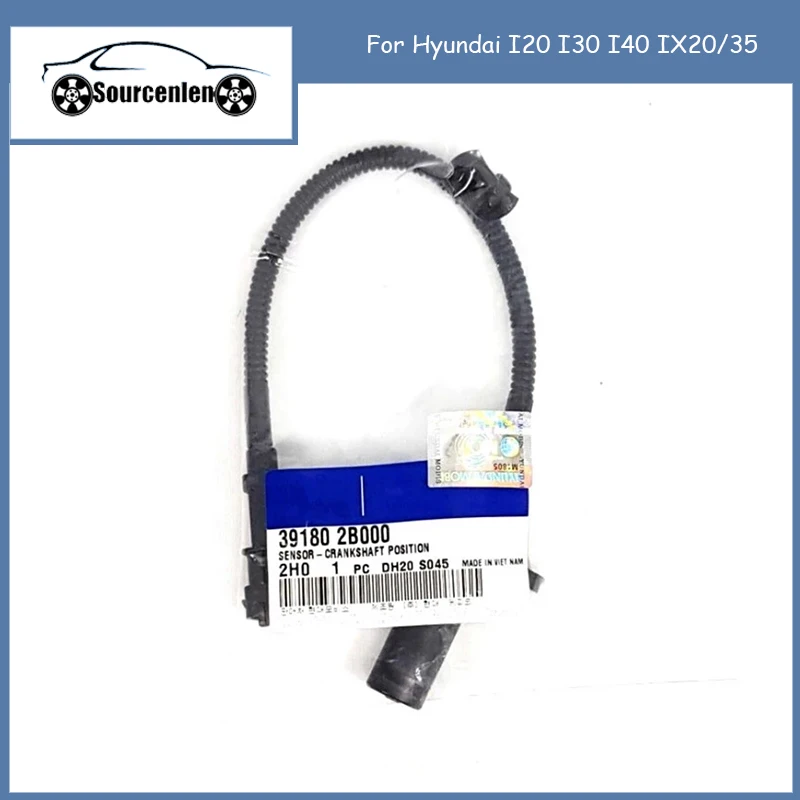 Sensor de posición del cigüeñal para Hyundai I20 I30 I40 IX20/35 Veloster Accent KIA Rio Carens Cerato Soul Sportage Venga 39180-2B000