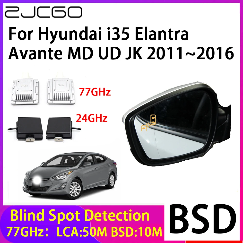 ZJCGO Car Blind Spot Detection BSD Mirror Rear Radar Detection System for Hyundai i35 Elantra Avante MD UD JK 2011~2016