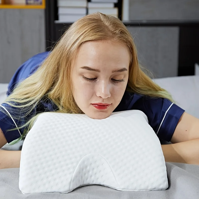 

Lovers Arm Pillow Arch Hollow Memory Foam Pillow Double Couple Sleeping Pillow Neck Support Cushion Removable