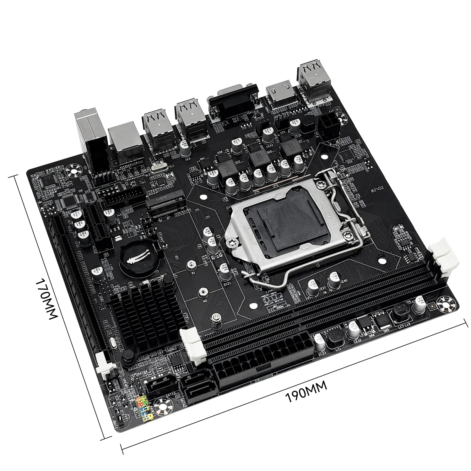 Imagem -05 - Motherboard Combo Kit Cpu Intel i3 3220 Processador Lga 1155 Memória Ram 16gb Ddr3 Desktop M.2 Nvme Vga Hdmi Itx H61c Machinist-h61