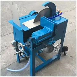 Hand crank automatic cutting machine 12 inch 1500 watt jade jadeite agate cutting machine Safe feeding Rough stone cutting