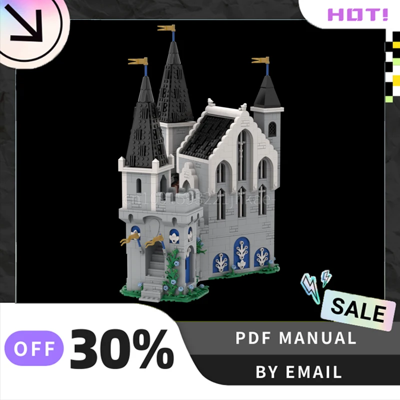 

[2492PCS] Customized MOC white dragons castle Creative Building Blocks Set STEM Educational Toys Construction Model Kit Gifts