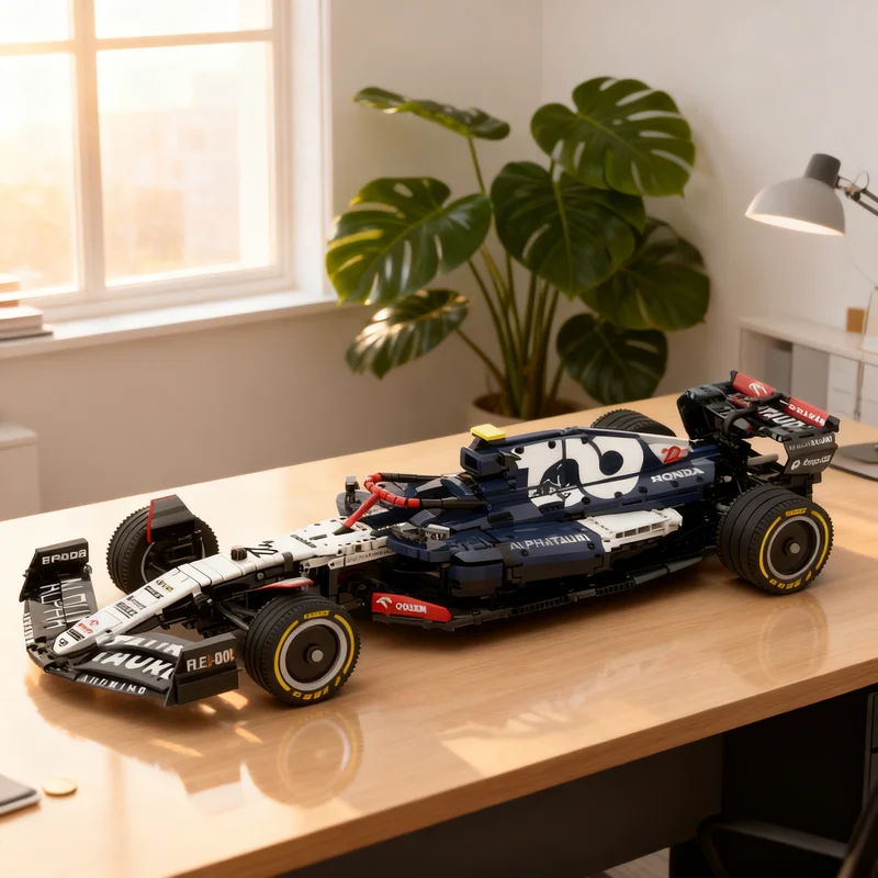 3103 Teile MOC AlphaTauri F1 AT04 1:8 Maßstab Technisches Modellbausatz Konstruktionsspielzeug Weihnachtsgeschenke Bildungs-Idee Bausteine