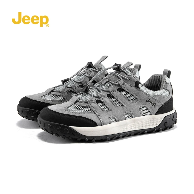 

Мужские летние кроссовки Jeep с сетчатым верхом, дышащие, для занятий спортом на открытом воздухе, повседневная обувь, нескользящие, для ходьбы, походов и треккинга