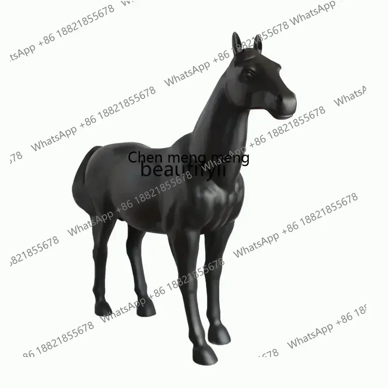 cn8617 sszq Fiberglass Horse Sculpture Floor Ornaments Hotel Club Living Room Hall Decoration Interior Furnishings