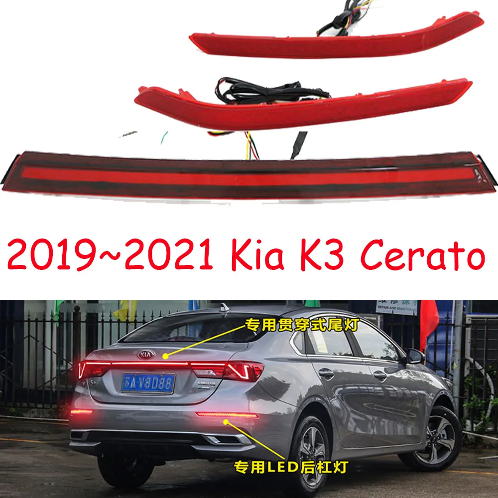 

Задний фонарь бампера автомобиля KIA K3, задний фонарь cerato 2019 ~ 2021y, светодиодные автомобильные аксессуары, задний фонарь cerato, противотуманный фонарь