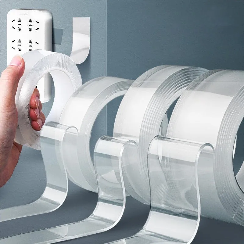 Super mocna dwustronna taśma nano wielokrotnego użytku, niepozostawiająca śladów, wodoodporna taśma, narożnik meblowy, przezroczysta taśma