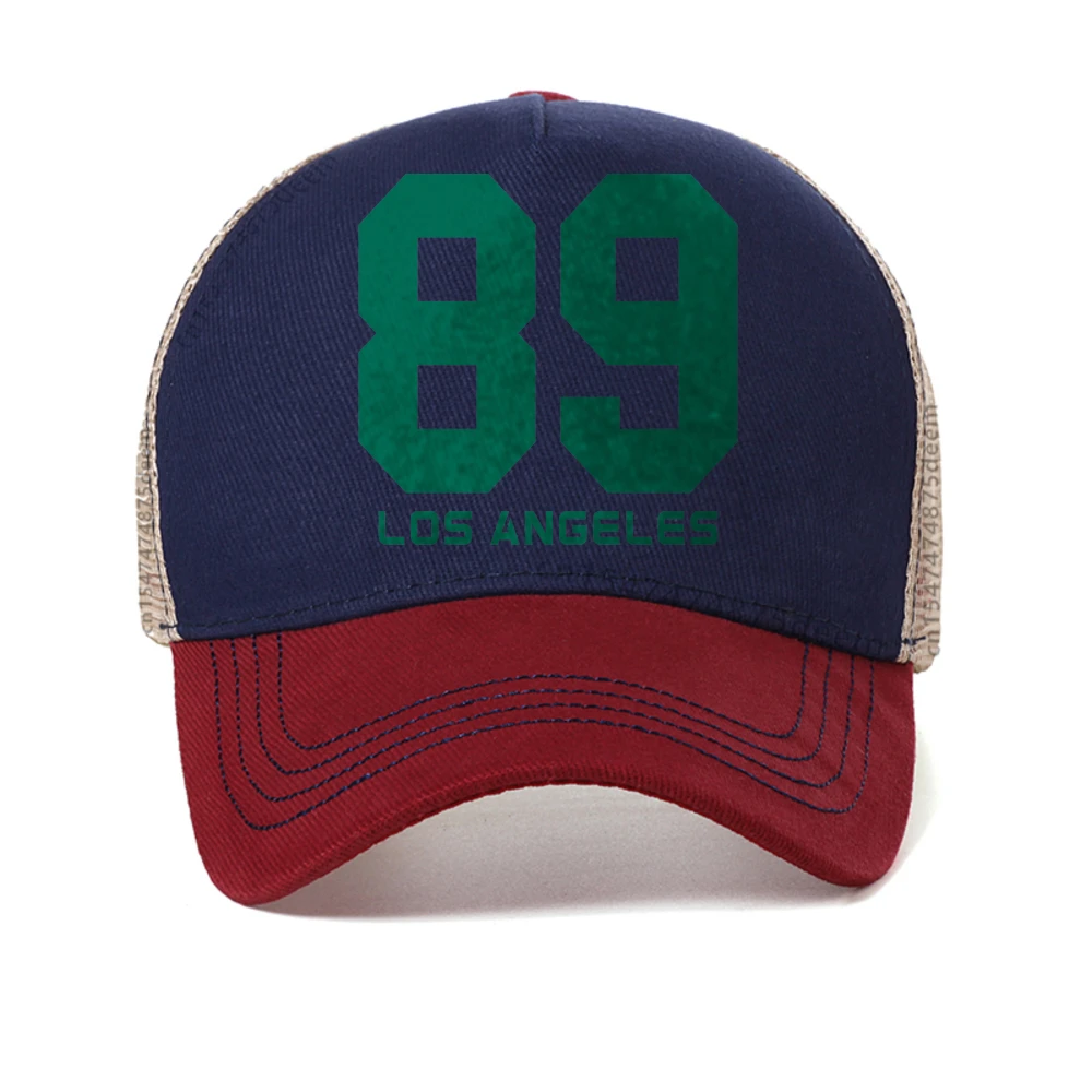الهيب هوب ستريت 89 لوس أنجلوس قبعة بيسبول الرجال الصيف عادية Harajuku تنفس قبعات الرجال النساء في الهواء الطلق الشمس شبكة Snapback قبعة #3