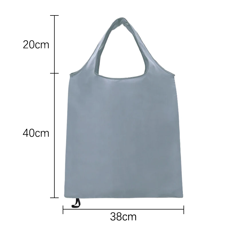 Foldable Shopping Bag Reusable Travel Grocery Bag Eco-Friendly One Shoulder Handbag For Travel Cartoon Cactus Printing Tote Bag