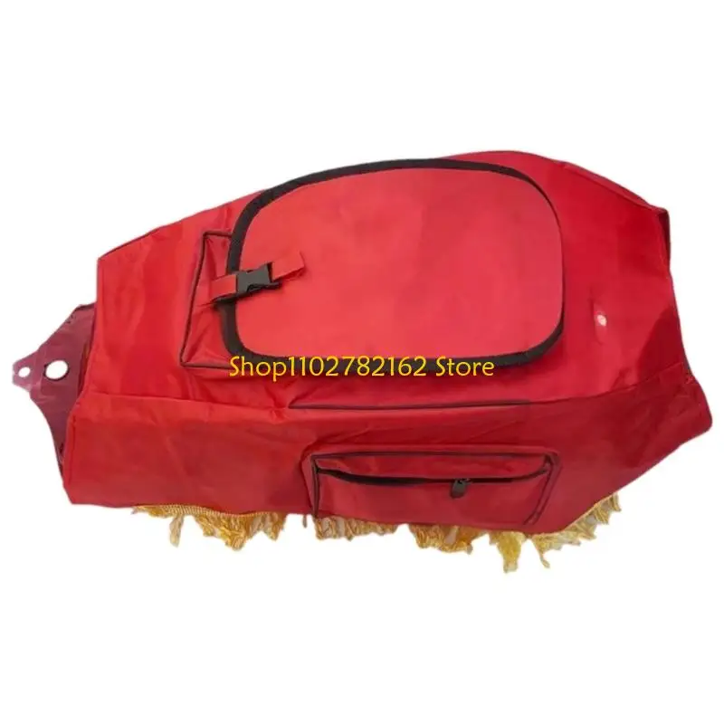 

547B Abrasion Proof Motorcycle Protector Nonslip Fabric Instantly Mount System High Visibility Red Finish