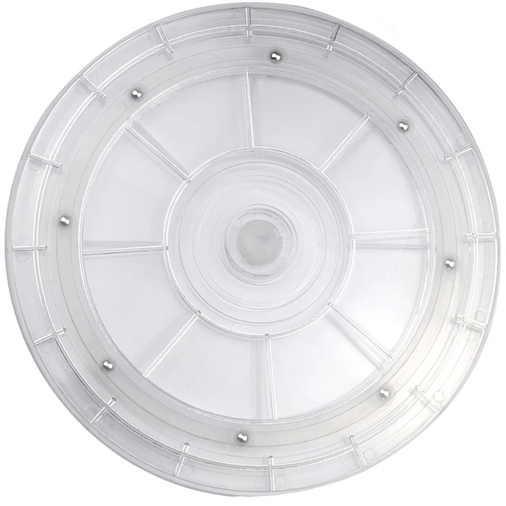 Jewelry Tray Acrylic Turntable Clear Design Rotating Disk 360-degree Plate Convenient Makeup Holder Household Spice Storage