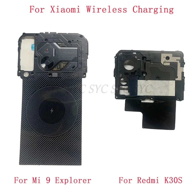 Moederbord Cover Chip NFC Module Antenne Flex Kabel Voor Xiaomi Mi 9 Explorer 10T Redmi K30S Draadloos Opladen reparatie Onderdelen