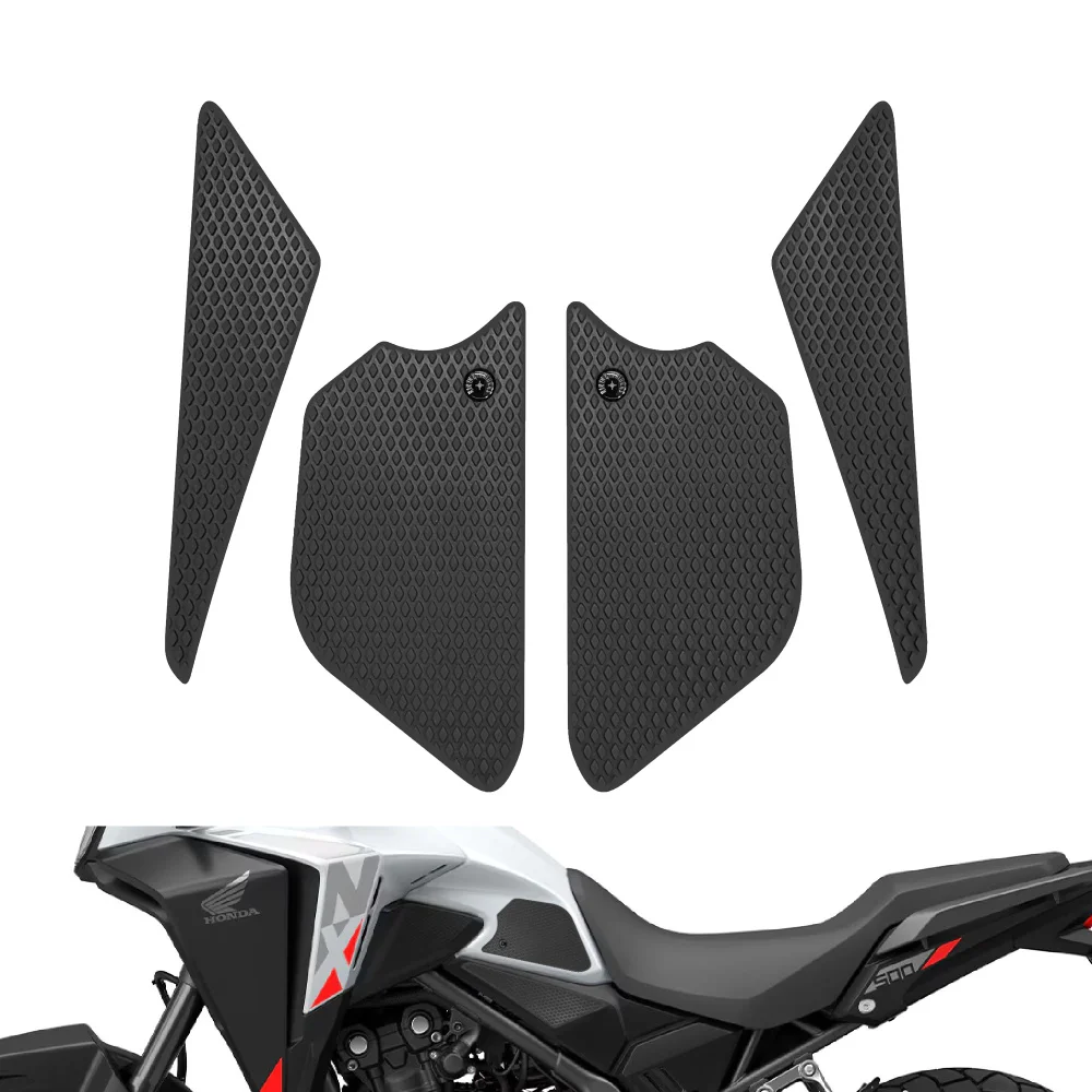 Motorcycle Tank Traction Pad Anti Slip Sticker Gas Knee Grip Protector For For Honda NX500 NX400 2024 2025 2026