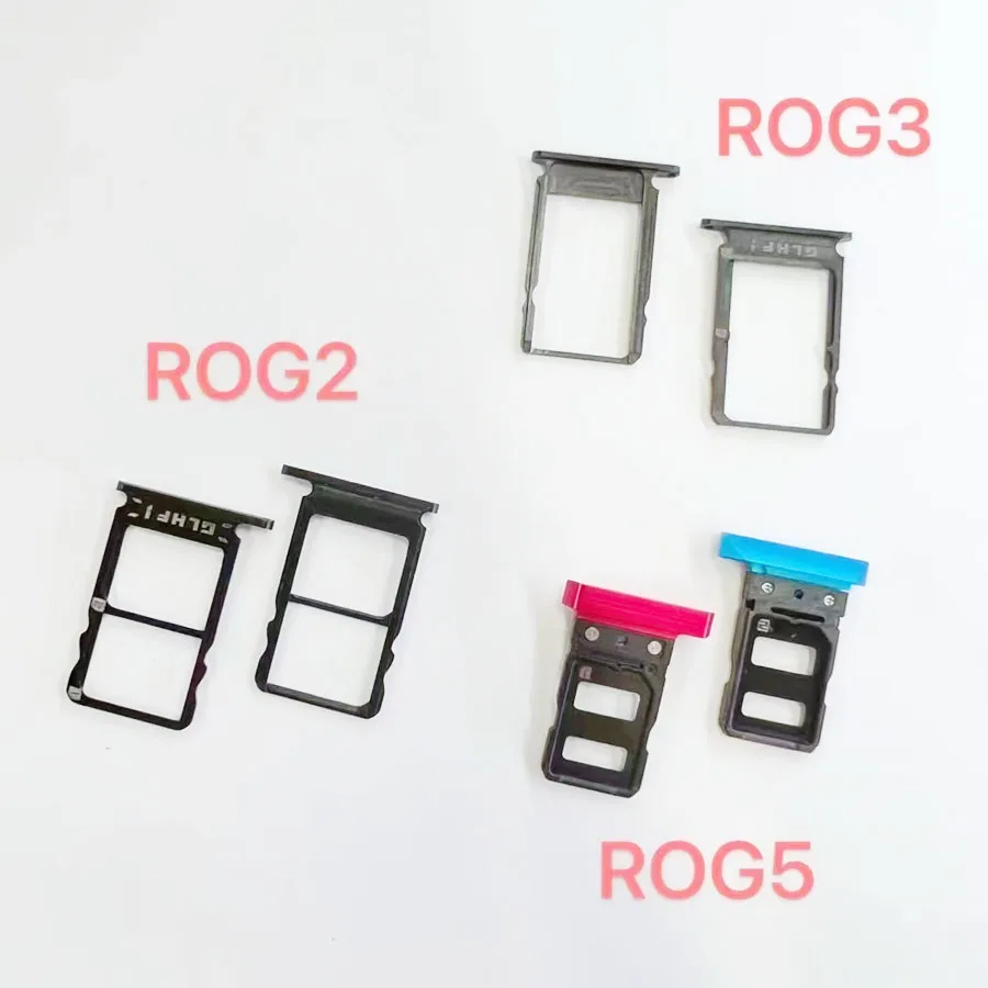 

For Asus ROG Phone ZS600KL ROG II 2 ZS660KL ROG 3 ZS661KS ROG 5 ZS673KS 6 Sim Card Tray Socket Slot Holder Replacement Parts