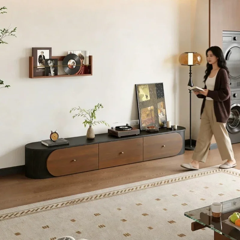 &Hotel Shelf Tv Stand Panel Luxury Modern Entertainment Long Storage Tv Unit Cabinet Corner Lowboard Mid Century Furniture