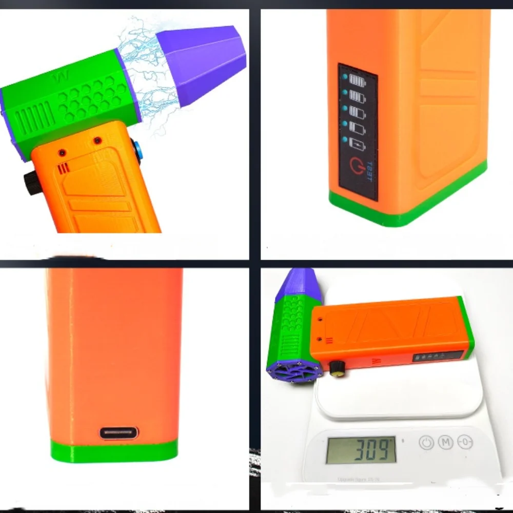 

Зарядный дисплей Violent Mini Turbo Jet Fan Сверхлегкий Type-C Зарядка 140000 об/мин Беспроводная мощная вентилятор Высокопроизводительный