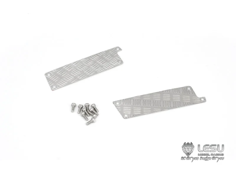 LESU 1/14 RC Truck Metal Stainless Steel Sticker G-6176 for Tamiya Traction Truck Model Toy Rear Tail Light Decorative Plate