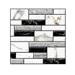 Self Adhesive Tile Wall Sticker Home Decor 3d pvc sticker Covers For Kitchen Cupboard Bathroom Wallpaper Waterproof Wallpaper