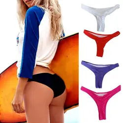 Ropa interior Sexy para mujer, bañadores con espalda en T, Bikinis de playa, bragas, tangas de tiro bajo, tangas, calcinha sexy