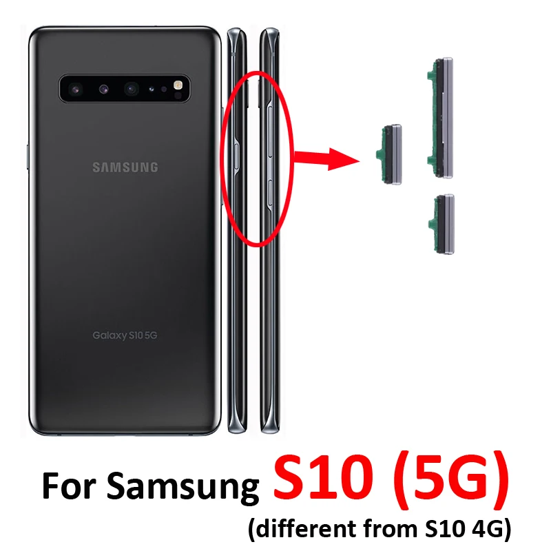 Power Volume Button For Samsung Galaxy S10 5G G977 G977N G977U G977B G977 Phone New Housing Frame On Off Key Push Button