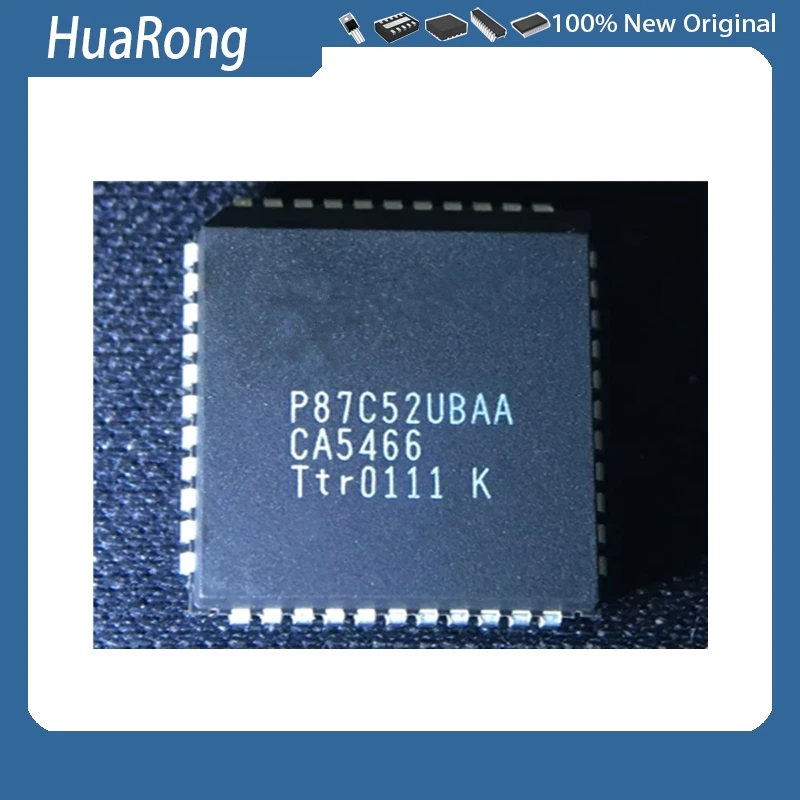 2Pcs/Lot  P87C52UBAA P87C52 PLCC-44