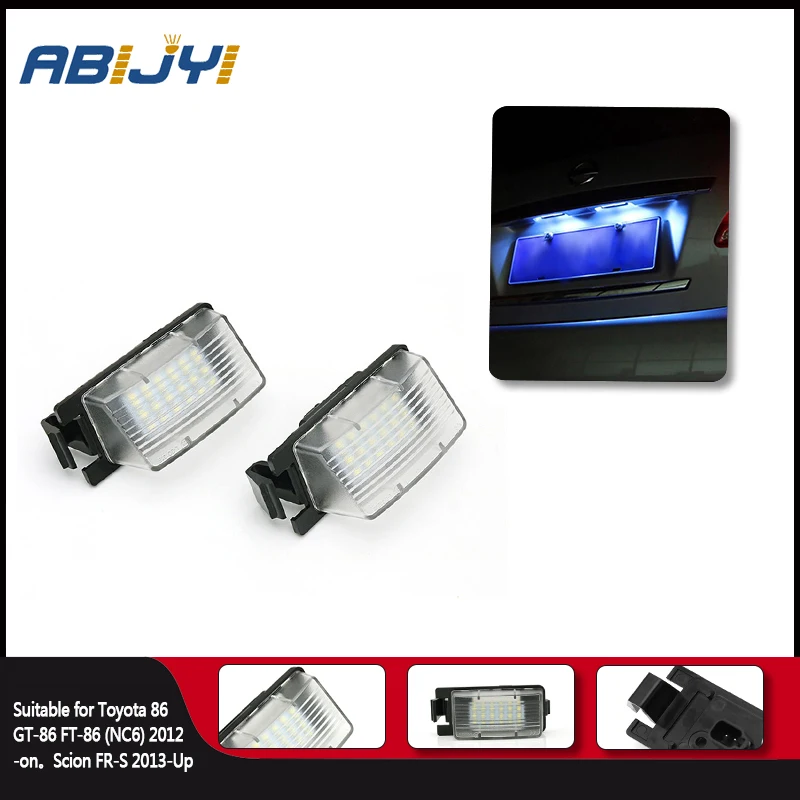 

2PCS LED License Plate Light Lamp Assembly Replacement For Nissan 350Z 370Z GT-R Versa Cube Leaf & Infiniti G25 G35 G37 Q40 Q60