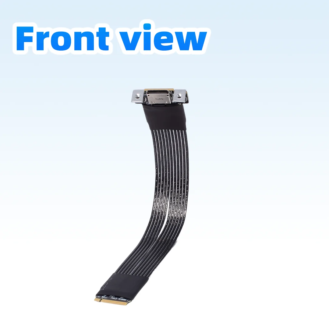 ADT PCIe 5.0 X4 M.2 NVMe To OCuLink Riser Cable SFF-8611 SFF-8612 Adapter Gen5 128Gbps for Graphics Card External GPU Dock EGPU
