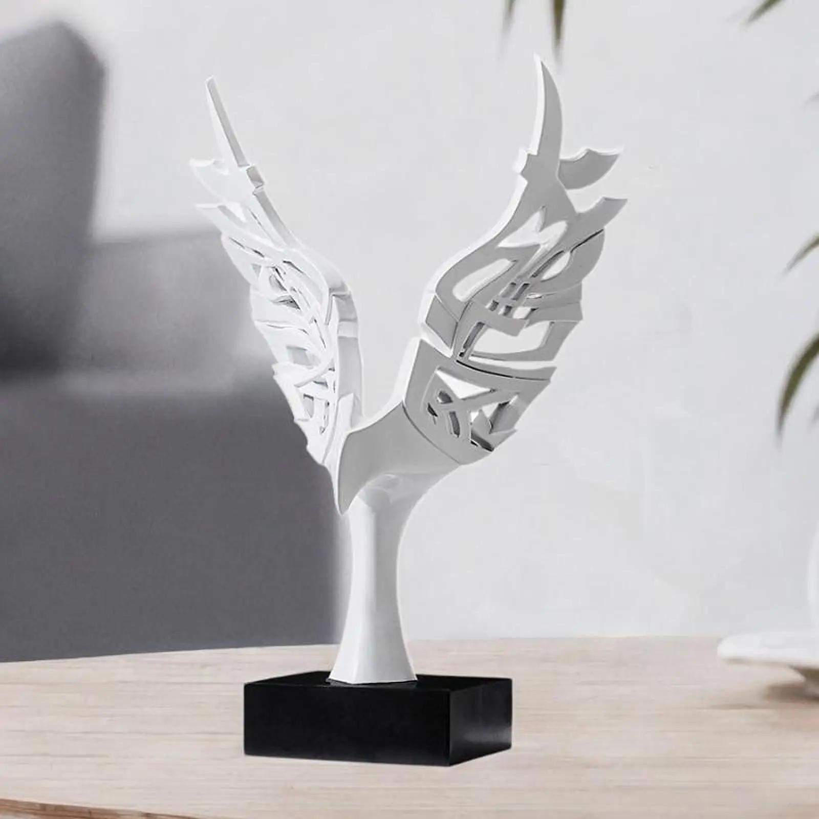 Eagle Statue Centerpiece Birthday Gift Abstract Sculpture Collectible Decorative for Entrance Office Bedroom Shelf Home Decor