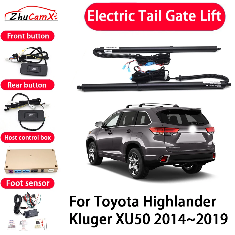ZhuCamX Car Automatic Electric Tail Gate Lift Tailgate Assist System for Toyota Highlander Kluger XU50 2014-2019