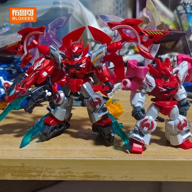 New Blokees Astral Rally Defender V2 Wave The First Light Buildable Figure New Blind Box Desktop Collectible Holiday Best Gifts