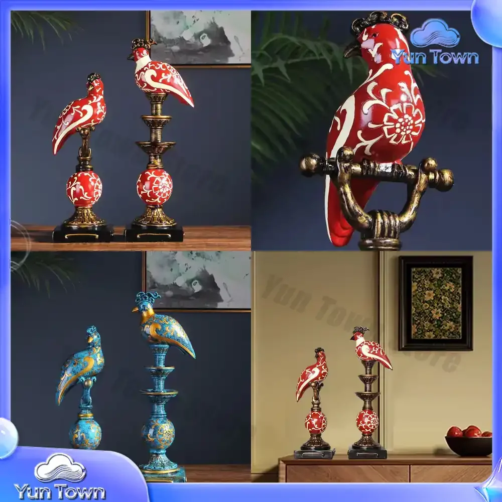 Rich Bird, American Wine Cabinet Decoration Ornament, Classical Creative Soft Decoration, High-end Living Room Fireplace