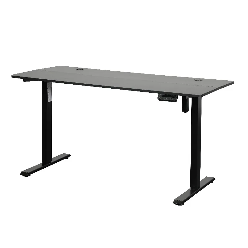 Modern Office Study Computer Desk Electric Adjustable Standing Desk with Iron Frame Wall Mount Motor Lift