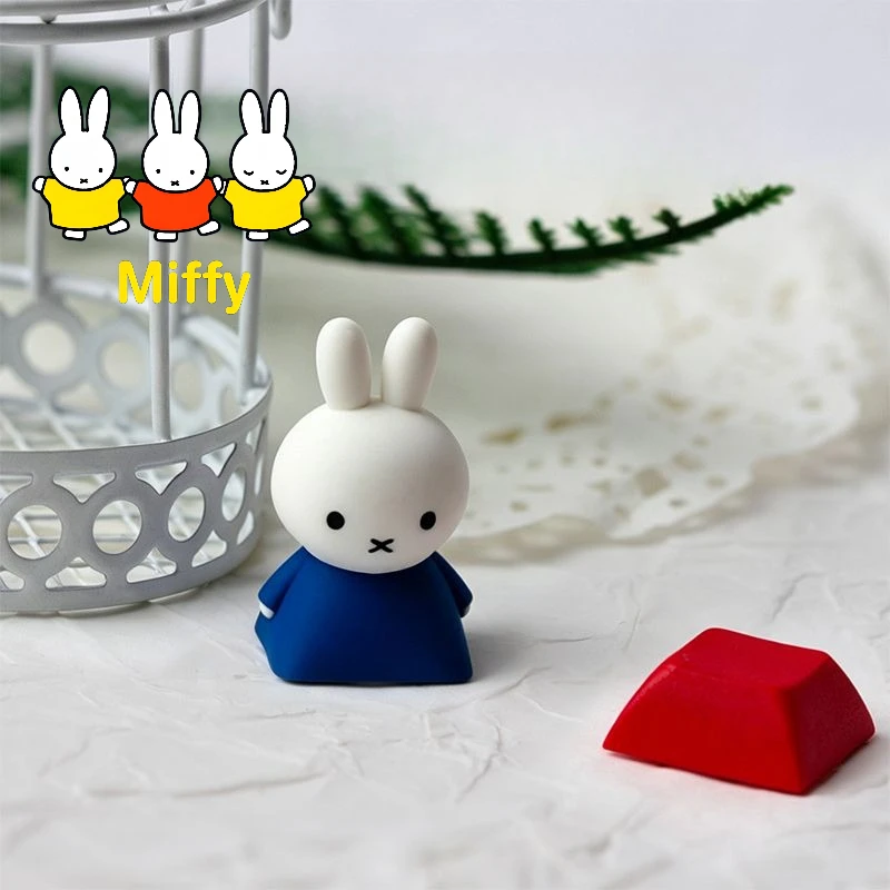 Кавайные кейкапы Miffy ESC: милые мультяшные кейкапы с Миффи и её друзьями. Колпачки для клавиш для милой механической клавиатуры