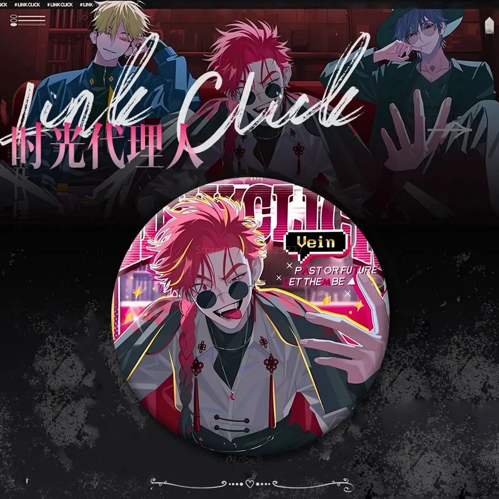 [In Stock] Link Click Anime Cute Backpack Decoration Badge Vei/Charles/Lucas/Felix Model Collection Tinplate Gift Collection