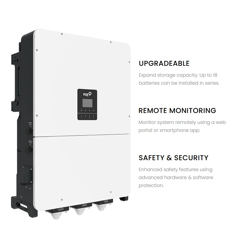 fox Inverter 50kw 60kw 75kw 80kw 120kw fox ess Hybrid Inverter Three Phase 100kw Solar Power Inverter Ip65