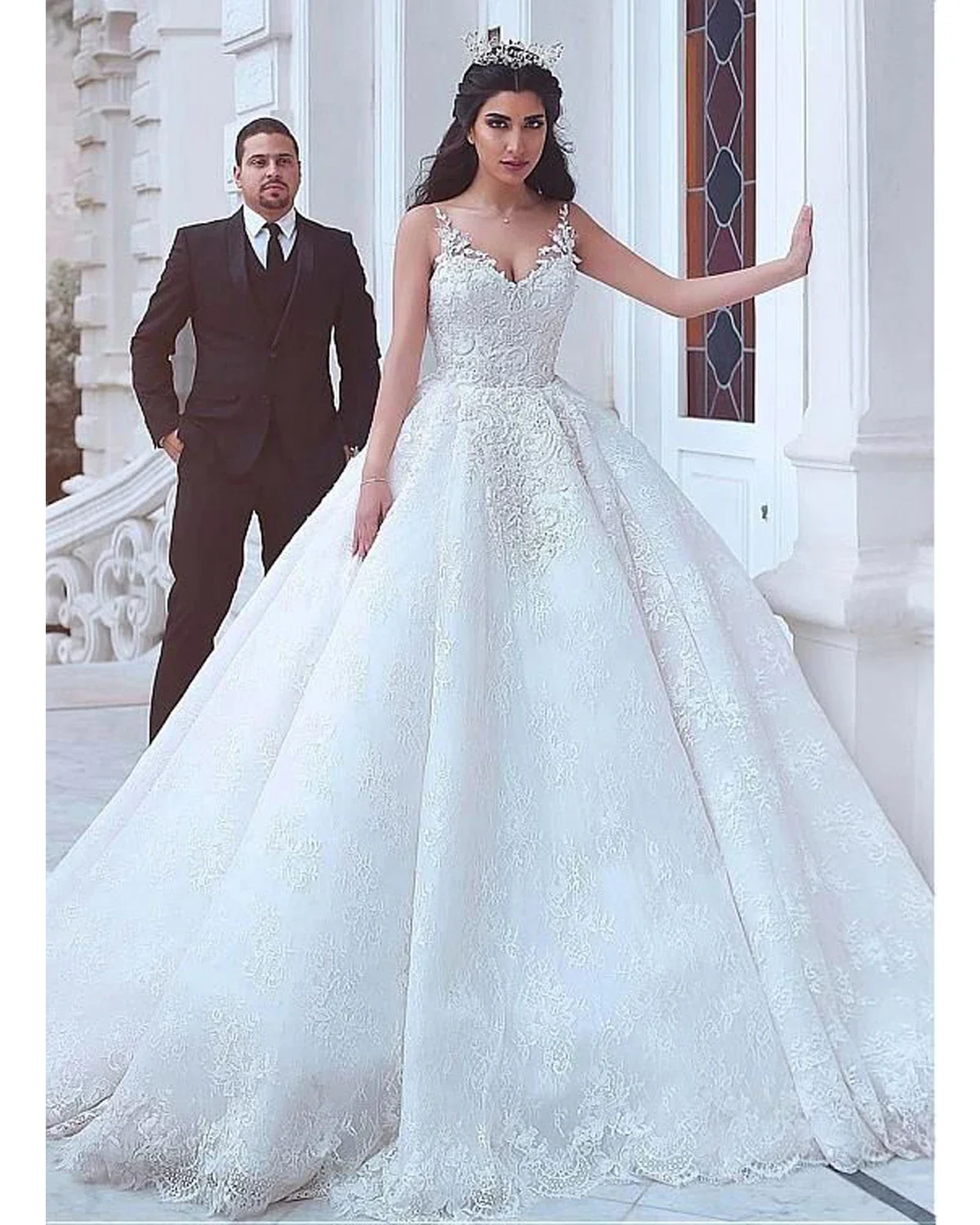 Bespoke Wedding Dress For Women 2024 Bride Long Luxury Evening Dresses Robe Suitable Request Weddding Brides Party Women's Prom